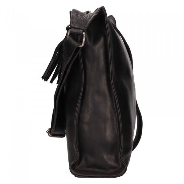 Dámská kožená kabelka Justified Bares - černá