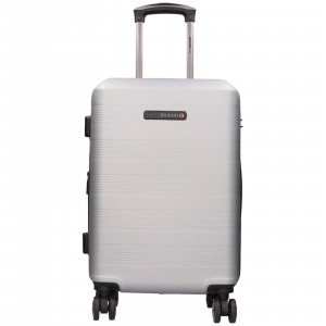Cestovní kufr Swissbrand Lucel L - stříbrná