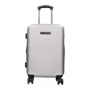 Cestovní kufr Swissbrand Lucel S - stříbrná