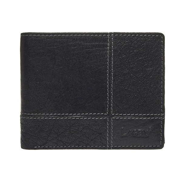Pánská kožená peněženka Lagen 11221 - černá