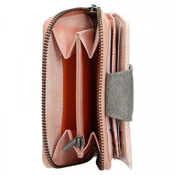 Dámská kožená peněženka Lagen Lea - světle růžová