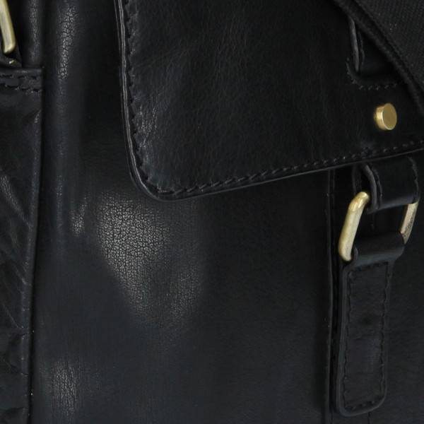 Pánská kožená taška přes rameno Lagen Robert - černá