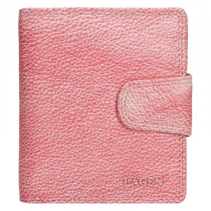 Dámská kožená peněženka Lagen Marla - růžová