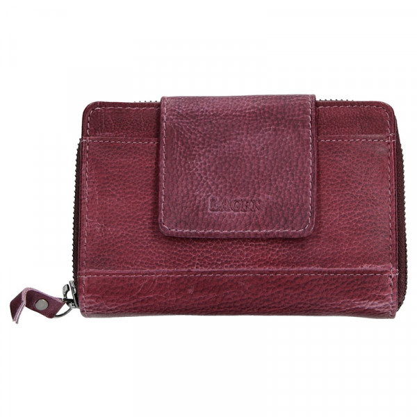 Dámská kožená peněženka Lagen Agáta - fialová