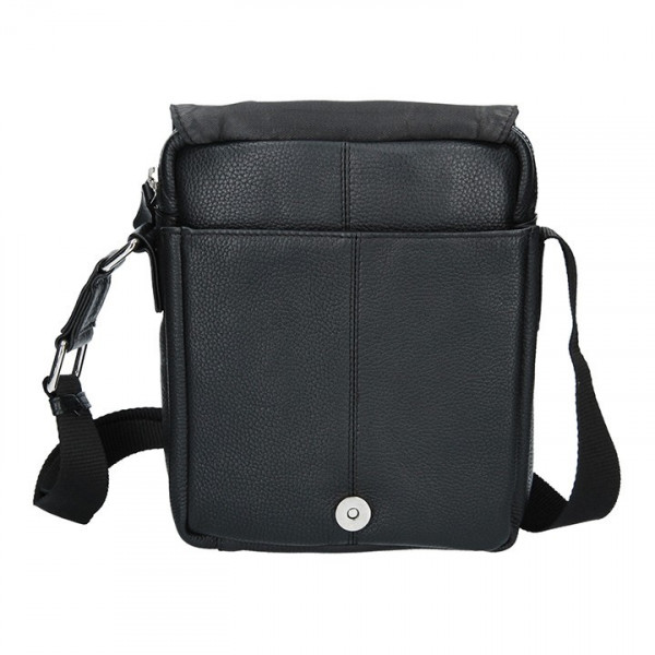 Pánská kožená taška přes rameno Lagen Paull - černá