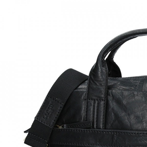 Pánská kožená taška přes rameno Lagen Dante - černá
