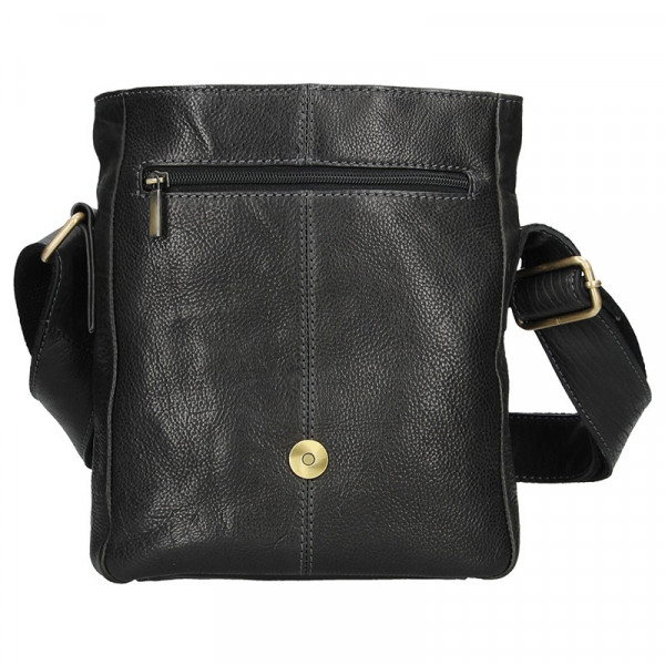 Panská kožená taška přes rameno SendiDesign Pier - černá