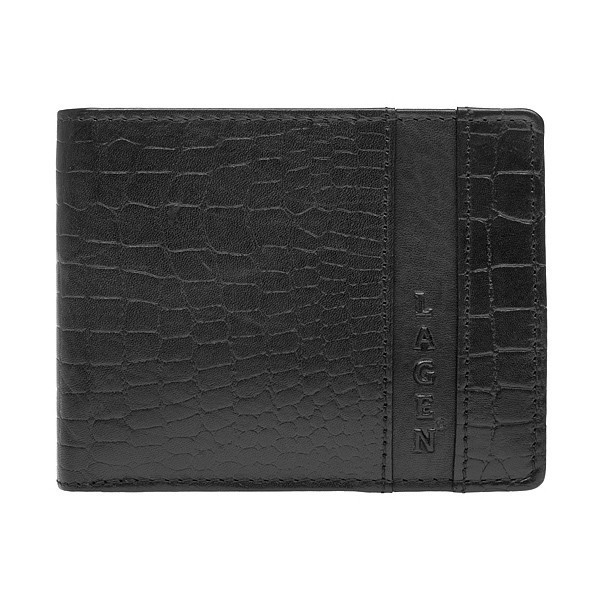 Pánská kožená peněženka Lagen Rocca- černá