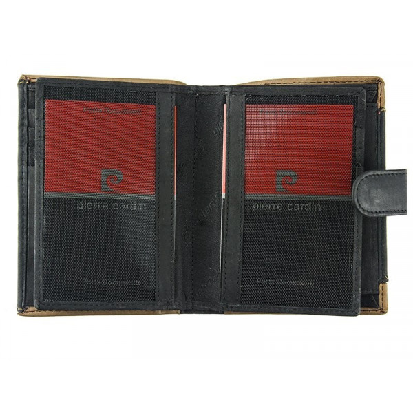 Pánská kožená peněženka Pierre Cardin Andre - černo-hnědá