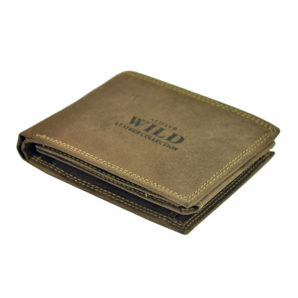 Pánská kožená peněženka Always Wild Karel - černá