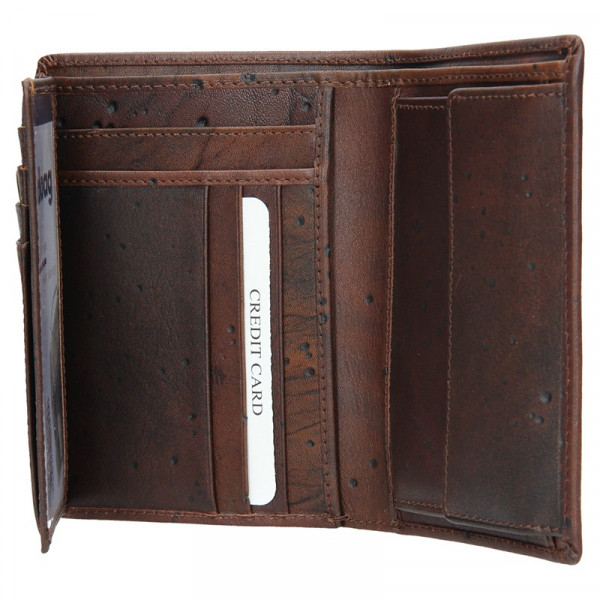 Pánská kožená peněženka Daag P01 - tmavě hnědá