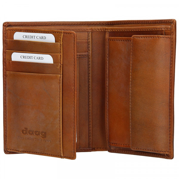 Pánská kožená peněženka Daag Alive P01 - koňak