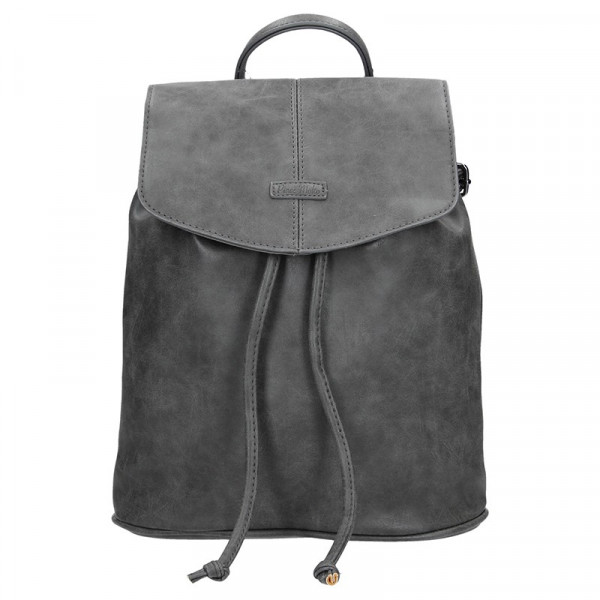 Moderní dámský batoh Piace Molto Adriana - tmavě šedá