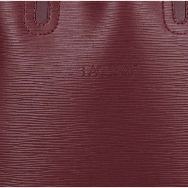 Dámská kožená kabelka Facebag Monarchy - vínová