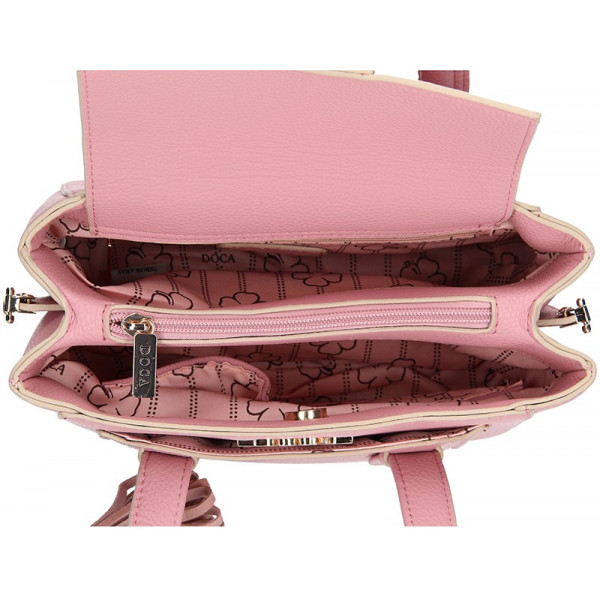 Dámská kabelka Doca 11282 - růžová