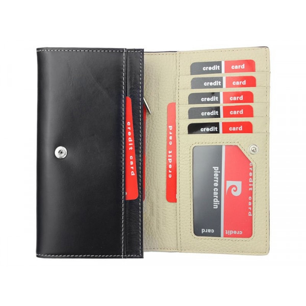 Dámská kožená peněženka Pierre Cardin Marie - červená