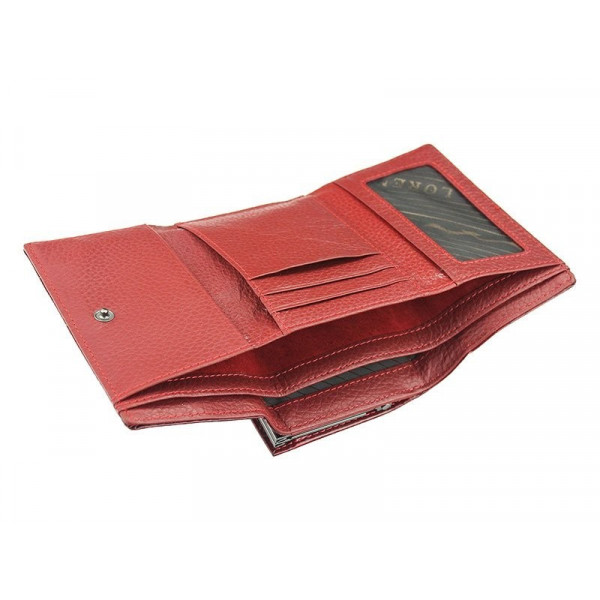 Dámská kožená peněženka Loren Brita - červená