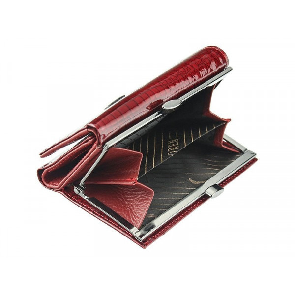 Dámská kožená peněženka Loren Brita - červená