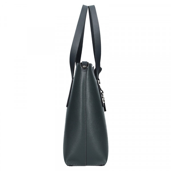 Dámská kožená kabelka Facebag Nina - tmavě šedá