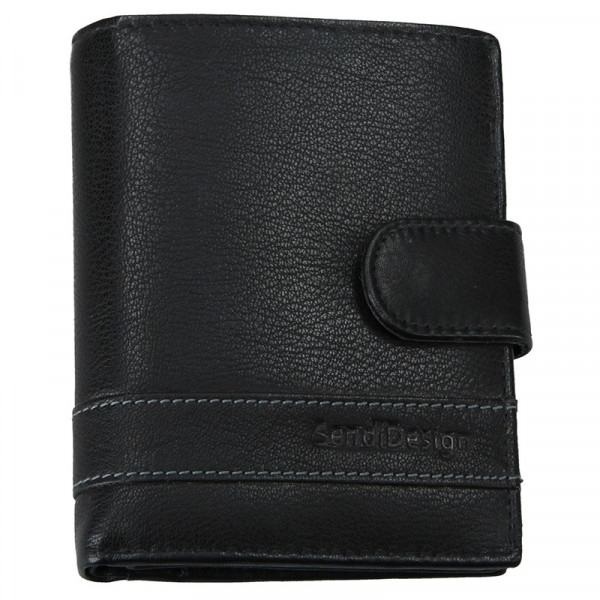Pánská kožená peněženka SendiDesign Trevor - černá