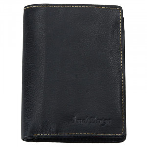 Pánská kožená peněženka SendiDesign Boris - černá