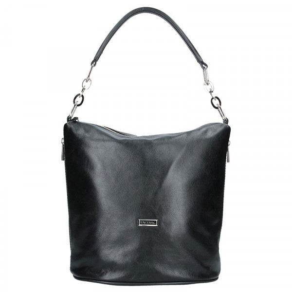 Dámská kožená kabelka Facebag Dana - černá