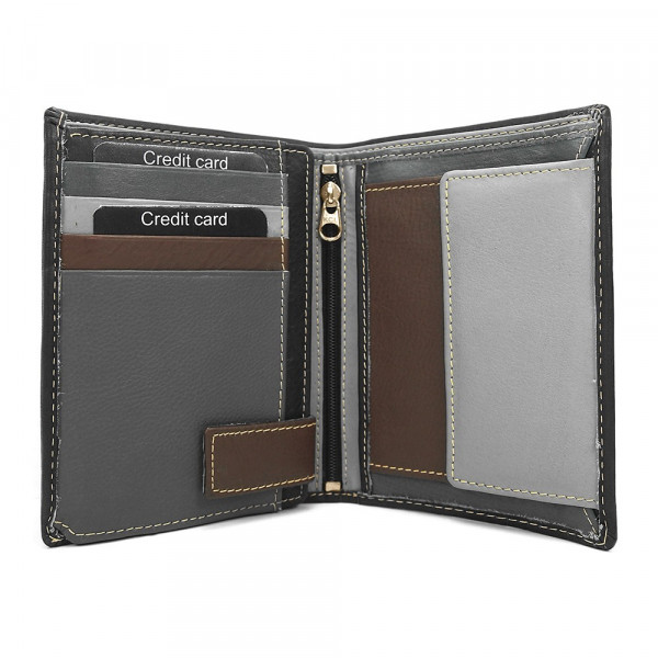 Pánská kožená peněženka SendiDesign Deren - černá