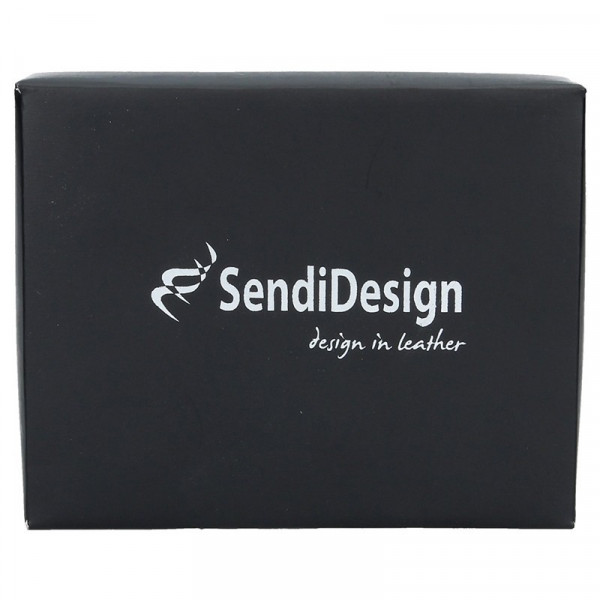 Panská kožená peněženka SendiDesign N4 - černá