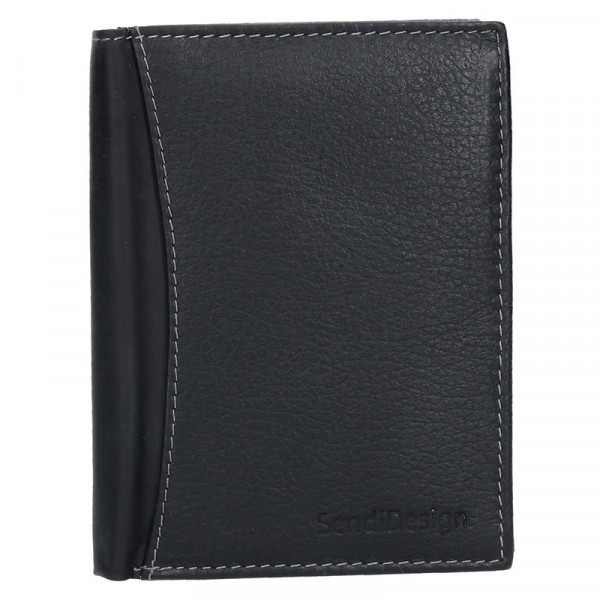 Pánská kožená peněženka SendiDesign N4- černá
