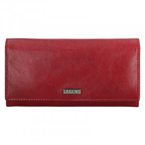 Dámská kožená peněženka Lagen Nathalie - červená