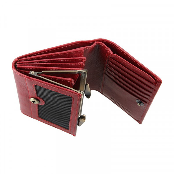 Dámská kožená peněženka Lagen Hadley - červená