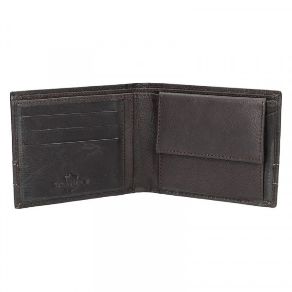 Pánská kožená peněženka SendiDesign 44 - hnědá