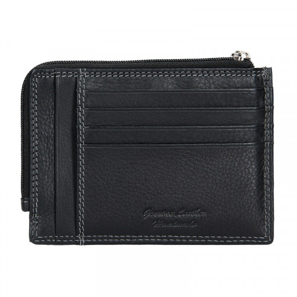 Pánská kožená slim peněženka Lagen Rudolf - černá