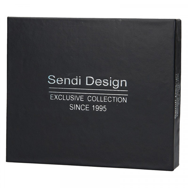 Pánská kožená peněženka SendiDesign Carlos - černá