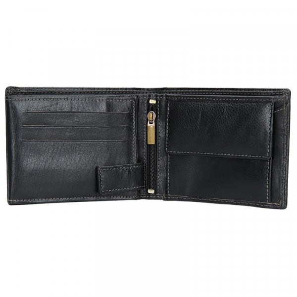 Pánská kožená peněženka SendiDesign Carlos - černá