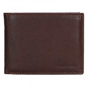 Panska kožená peňaženka SendiDesign Carlos - hnedá