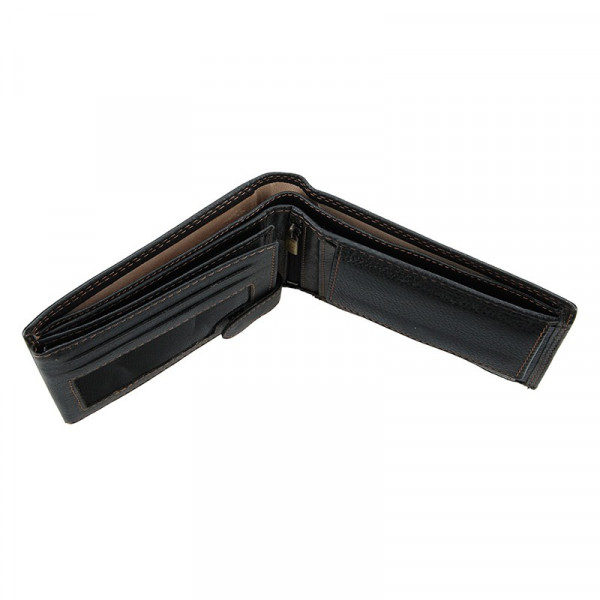 Kožená peněženka SendiDesign Milan - černá