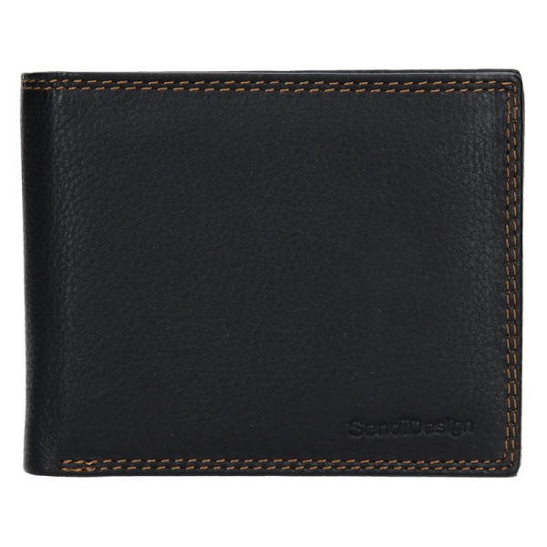Dámská kožená peněženka SendiDesign Carlos - černá