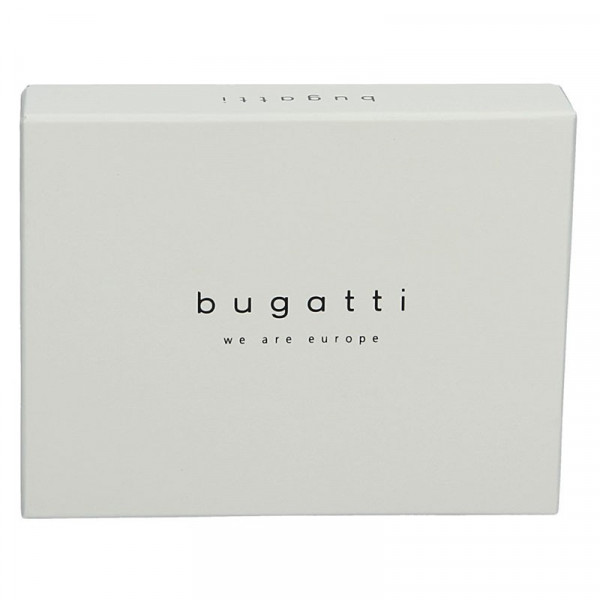 Pánská kožená peněženka Bugatti Curt - černo-šedá