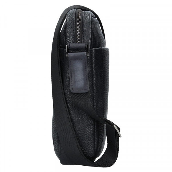 Pánská kožená taška přes rameno Bugatti Citta- černá