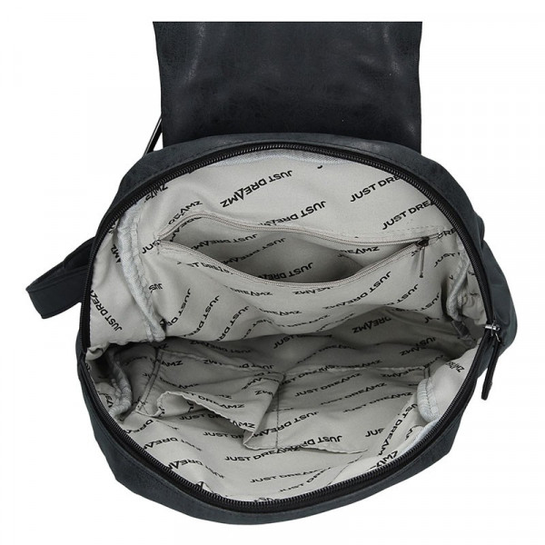 Moderní ekokožený dámský batoh Just Dreamz Apolen - černá