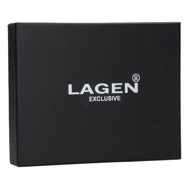 Pánská kožená peněženka Lagen Jonas - modrá