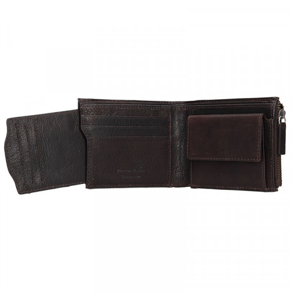 Pánská kožená peněženka Lagen Elias - tmavě hnědá