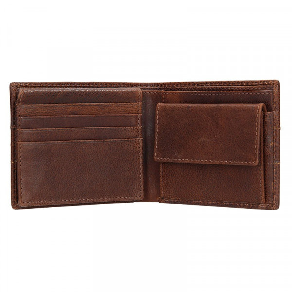 Pánská kožená peněženka Lagen Andor - hnědá
