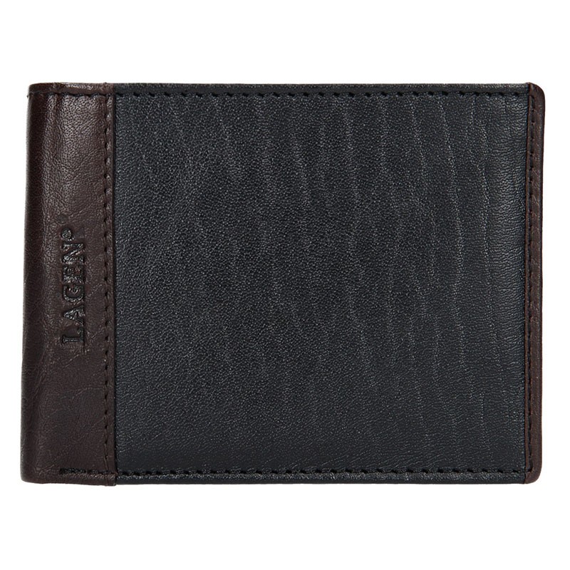 Pánská kožená peněženka Lagen Bill - černo-hnědá