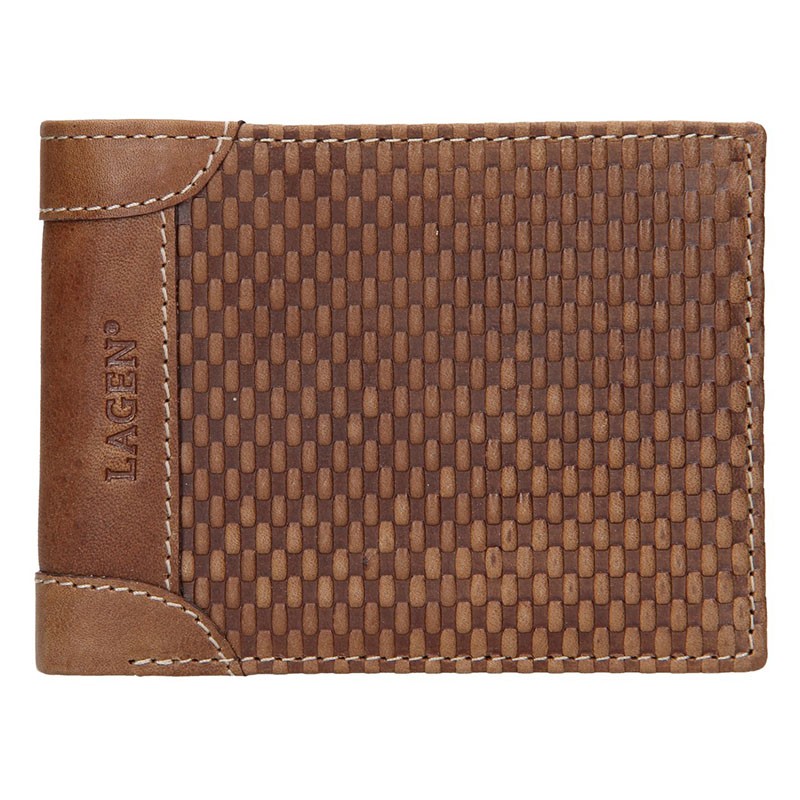 Pánská kožená peněženka Lagen Chris - koňak