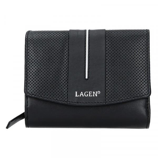 Dámská peněženka Lagen Carinne - černo-bílá