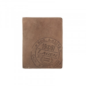Pánská kožená peněženka Lagen Bernardo - hnědá