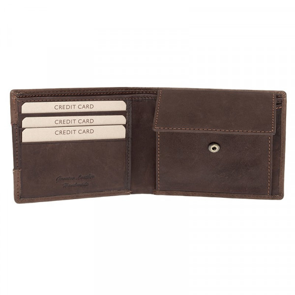 Pánská kožená peněženka Lagen Rolanos - hnědá