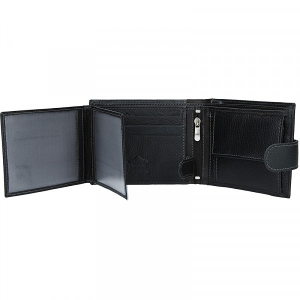 Pánská kožená peněženka SendiDesign 5504 - černá